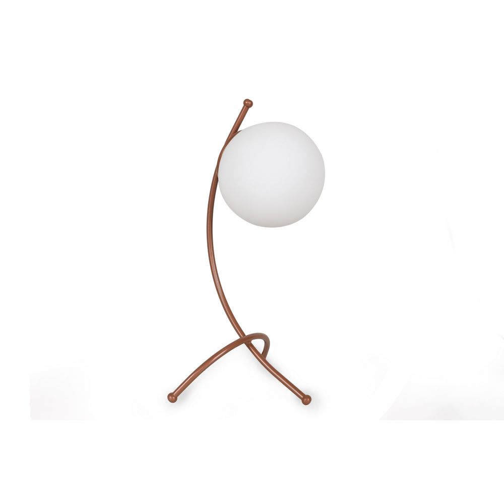 Stolna Lampa Yay - 5013 Bijela s Bakrenim Detaljima slika 3