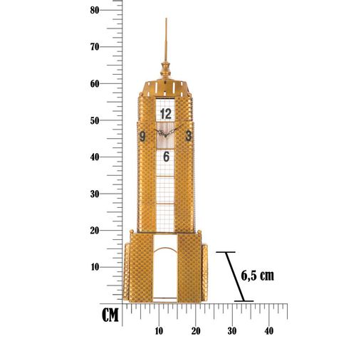 Mauro Ferretti Zidni sat empire building cm 23,5x6,5x78 slika 12