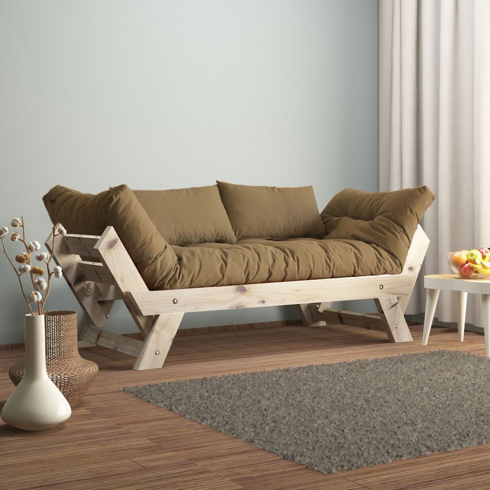 Dvosjed sofa CPT8122-210 - boje: Prirodna, Kamel vrt slika 1