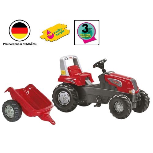 Rolly Toys Traktor junior sa kid prikolicom crveni slika 1