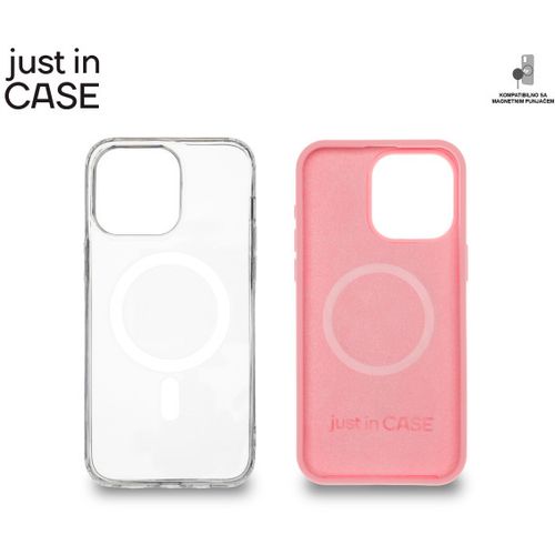 2u1 Extra case MAG MIX PLUS paket PINK za iPhone 15 Pro Max slika 3