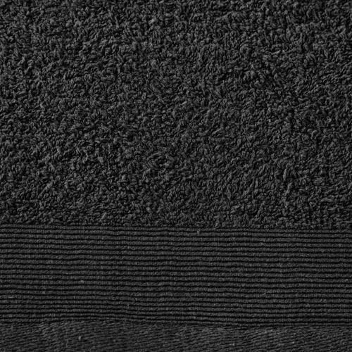 Set kupaonskih ručnika 2 kom pamučni 450 gsm 100 x 150 cm crni slika 2