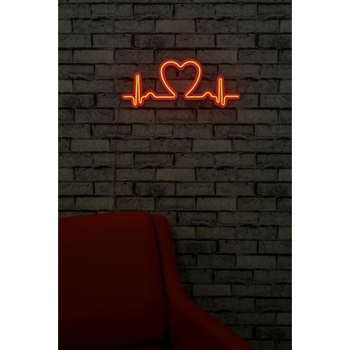 Wallity Love Rhythm - Crvena Dekorativna Plastična LED Rasveta slika 2