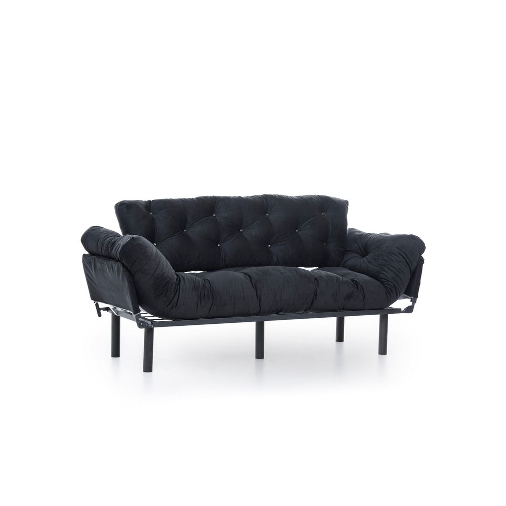 Nitta Triple - Crni Troosni Sofa na Razvlačenje slika 11
