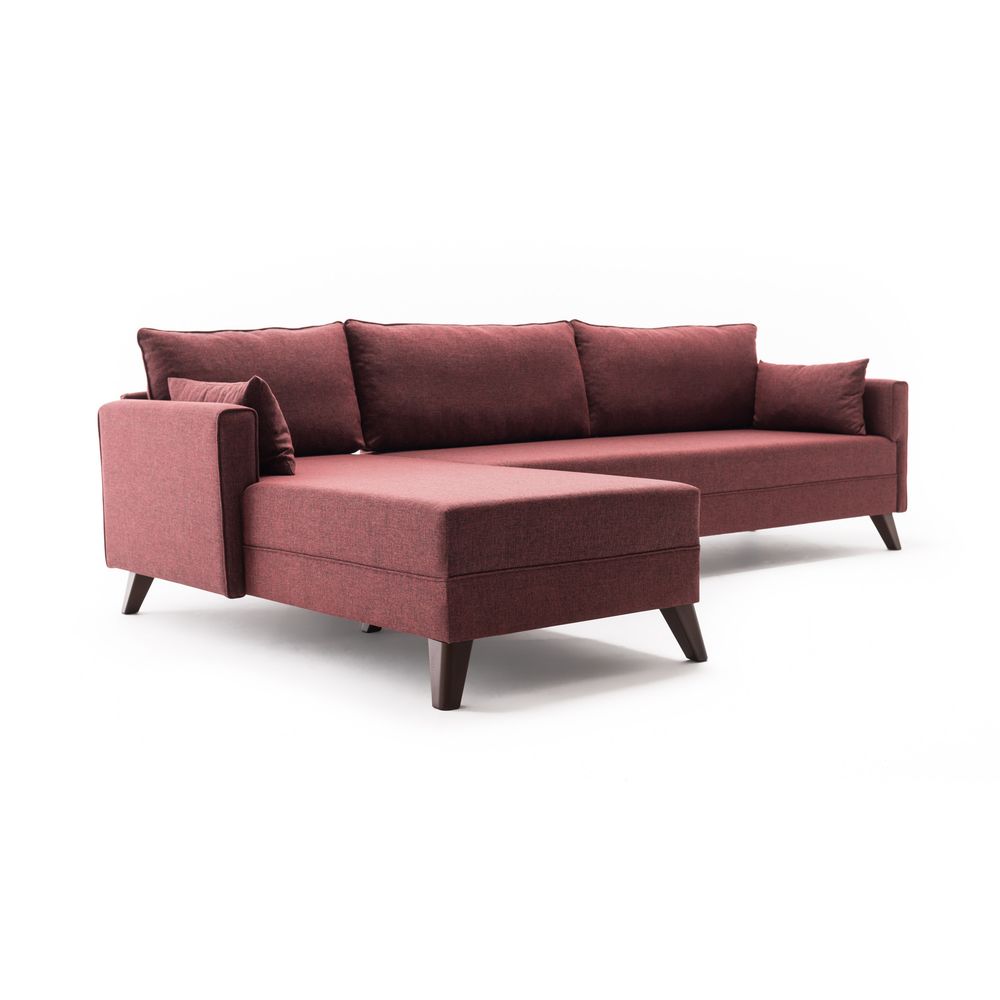 Bella Ugaona Sofa Lijeva 1 - Grimizno Crvena slika 5