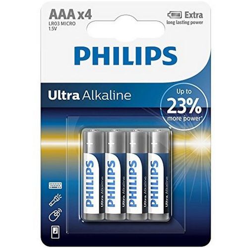 Alkalne baterije philips lr03 aaa lr03 (4 pcs) slika 1