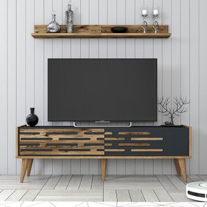 TV Komoda Valensiya 140 - Orah i Antracit