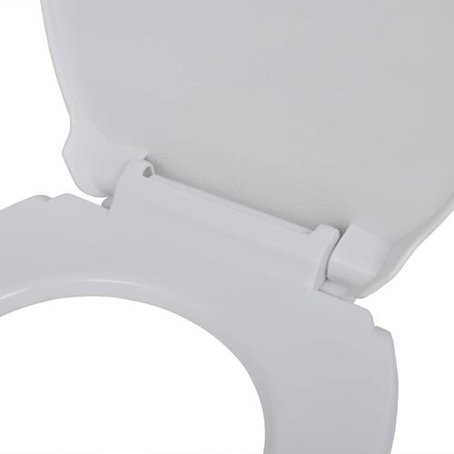 Toaletna daska s mekim zatvaranjem bijela ovalna slika 31