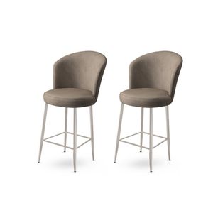 Alte - Cappuccino, Chrome Cappuccino
Chrome Bar Stool Set (2 Pieces)