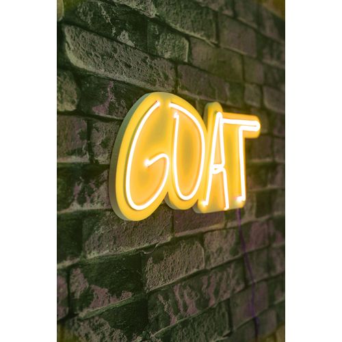 Wallity Ukrasna plastična LED rasvjeta, GOAT - Yellow slika 1