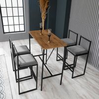 Woody Fashion Barski stol i set stolice (5 komada) ARMANI