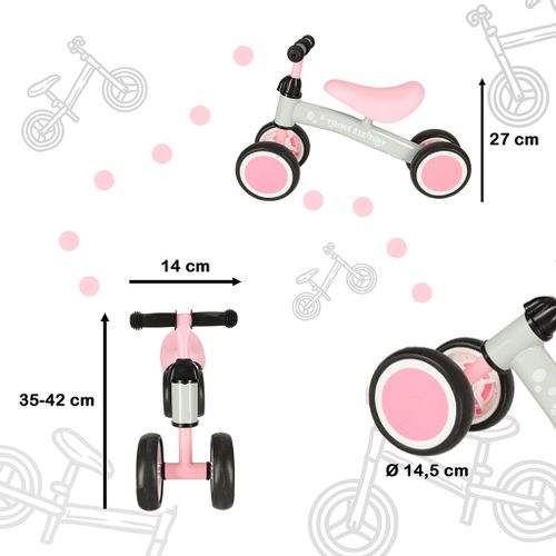 Dječji tricikl Trike Fix Tiny Cross-Country, ružičaste boje slika 3