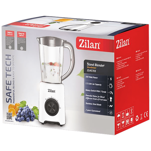 Zilan Blender zapremina 1.5 lit., 500 W, 7 brzina  - ZLN3703 slika 2