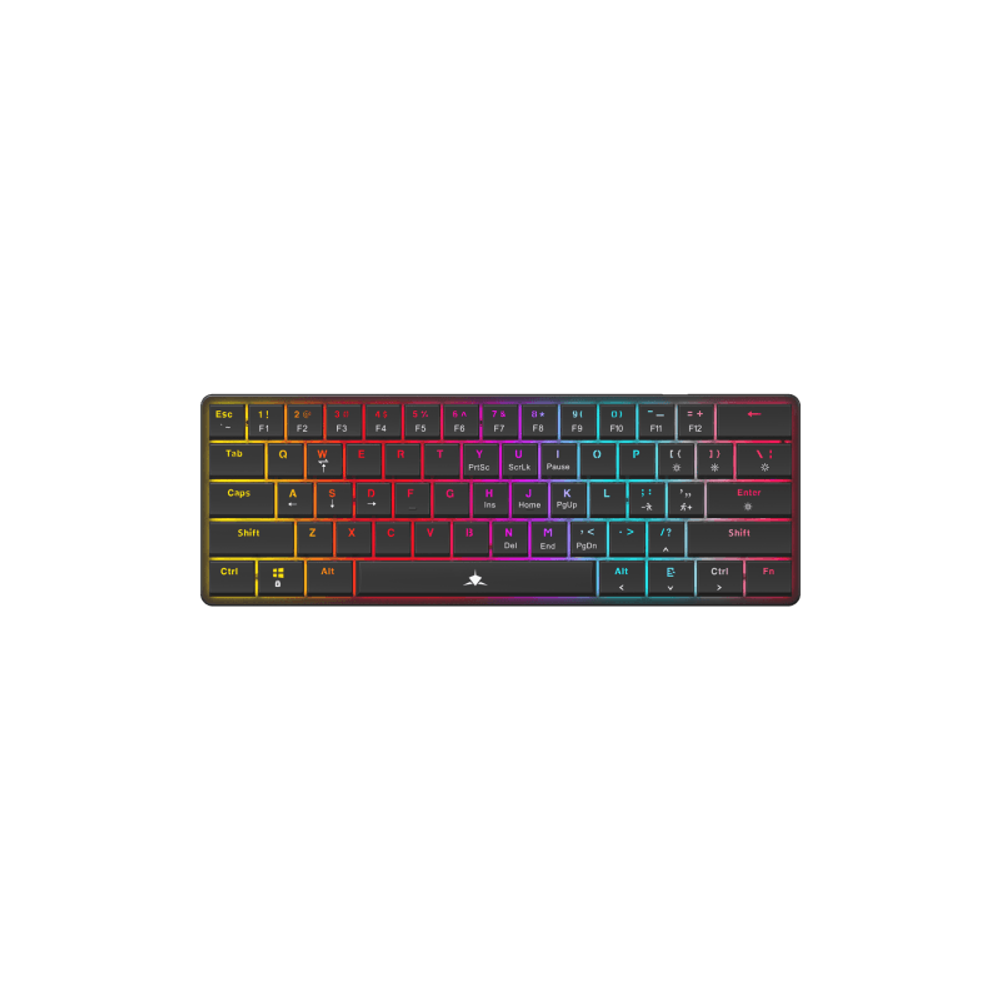 WHITE SHARK Tastatura GK-006121 NAGAMAKI / Crna, mehanička, US-Plavi prekidači slika 1