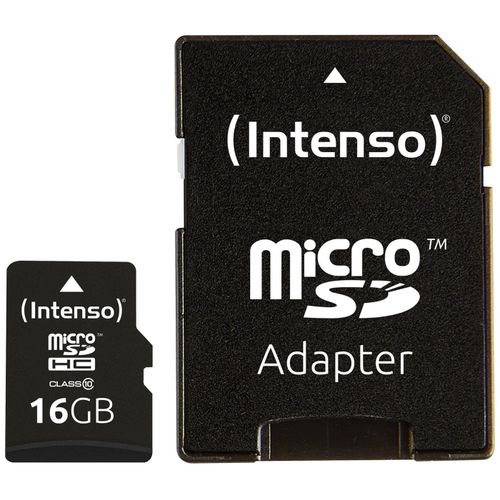 (Intenso) Micro SD Kartica 16GB Class 10 (SDHC &amp; SDXC) sa adapterom - SDHCmicro+ad-16GB/Class10 slika 2