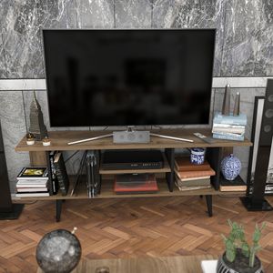 TV stalak Akya u boji orah i crna