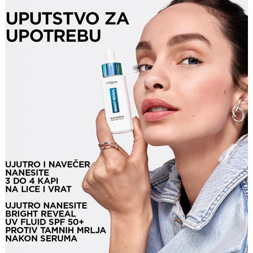 L'Oreal Paris Bright Reveal niacinamid serum protiv tamnih mrlja 30ml slika 7