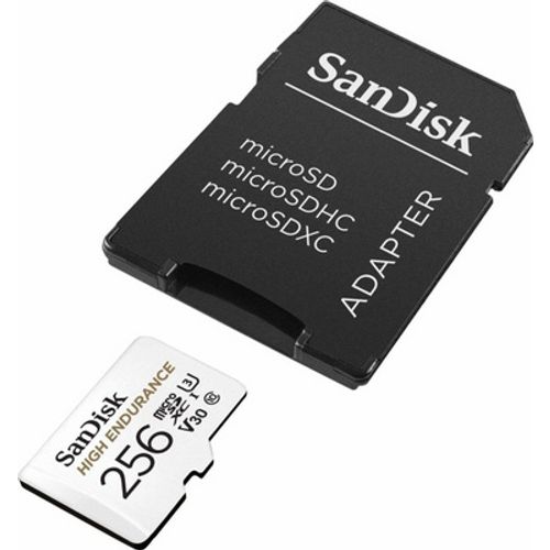 SanDisk High Endurance video microSDHC 256GB + SD Adapter Full HD / 4K video, do 100/40 MB/s C10, U3, V30 slika 1