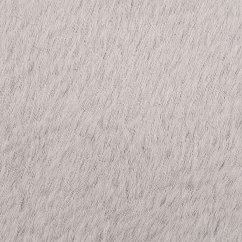 Tepih od umjetnog zečjeg krzna 160 cm sivi slika 2