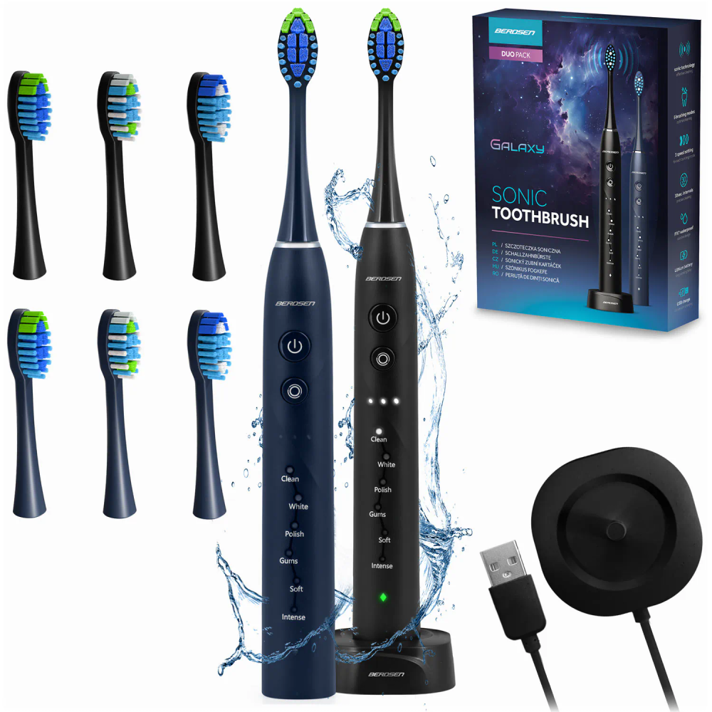 Berdsen Galaxy Duo Sonic četkica za zube, set od 2 komada slika 1