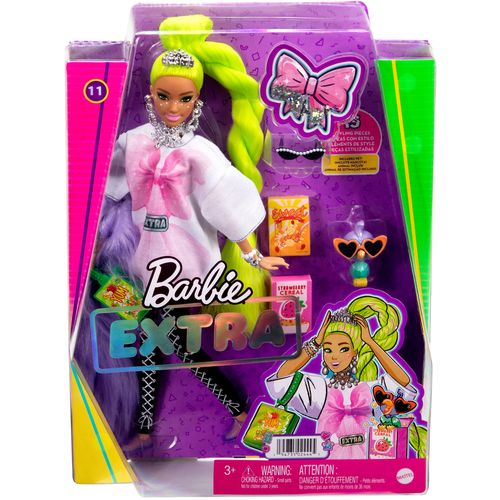 Barbie lutka Extra sa zelenom kosom slika 4