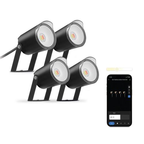 KSIX BXOUTL1 SMARTLED SPOLJAŠNJA Lampa set RGBIC+WKSIX 4KOM slika 7