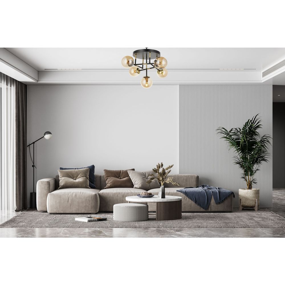 Luster AV-4331-5T-BSY u Crno-Zlatnoj Boji slika 3