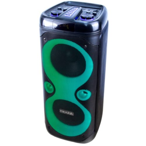 Microlab PT800 karaoke zvucnik 135W, Bluetooth, LED, 7,4V/4500mAh, TWS, Aux, USB, microSD, FM, Mic*2 slika 2