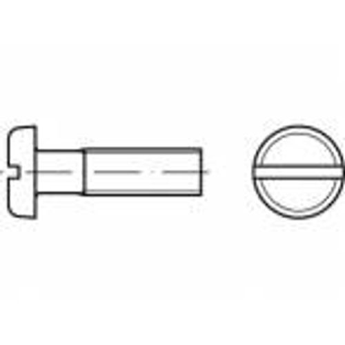 TOOLCRAFT TO-5452032 vijci s plosnatom glavom M5 12 mm utor mjed 200 St. slika 1