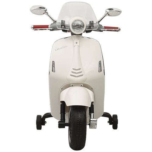 Električni motocikl igračka Vespa GTS300 bijeli slika 3