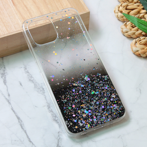 Torbica Silikonska Glitter za Xiaomi Redmi A1/A2 crna slika 1