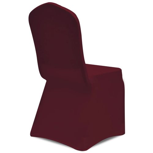 Navlake za stolice rastezljive boja burgundca 12 kom slika 31