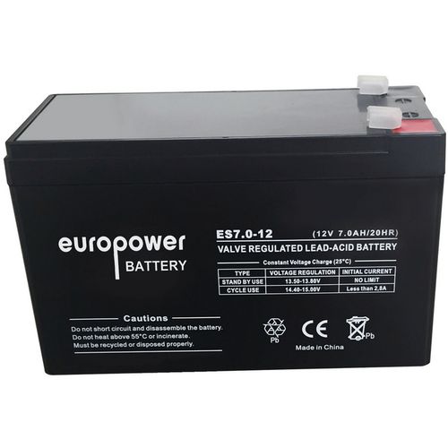 Baterija za UPS 12V 7Ah XRT EUROPOWER slika 2
