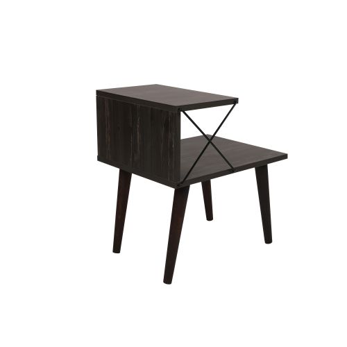 Cross - Dark Brown Dark Brown Nightstand slika 8