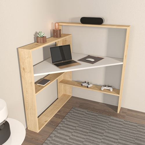 Kelly - Oak, White Oak
White Study Desk slika 1