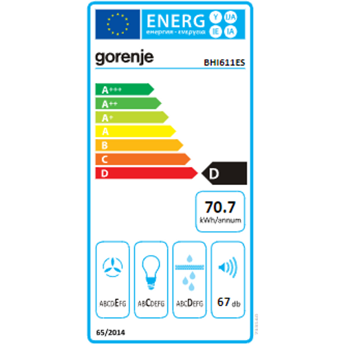 Gorenje napa BHI611ES slika 6