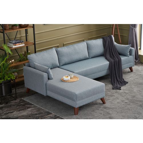 Atelier Del Sofa Kutna garnitura, Plava, Bella Soft Köşe Koltuk Left - Blue slika 2