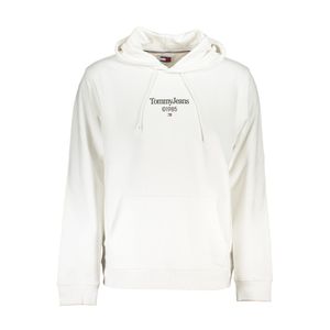 TOMMY HILFIGER MEN'S WHITE ZIPLESS SWEATSHIRT