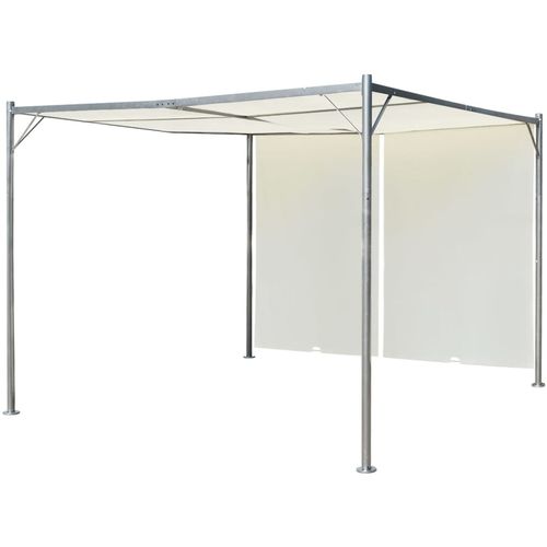 Pergola sa Podesivim Krovom Krem Bijela Metal 3x3 m slika 16