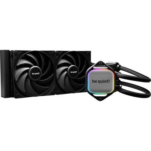 be quiet! BW017 PURE LOOP 2, 240mm [with Mounting Kit for Intel and AMD], Doubly decoupled PWM pump, Two Pure Wings 3 PWM fan 120mm, Unmistakable design with ARGB LED and aluminum-style slika 2
