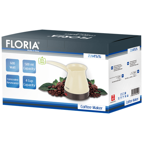 Floria kuhalo za kavu, 600 W, 0,5 lit. - ZLN4926 slika 2