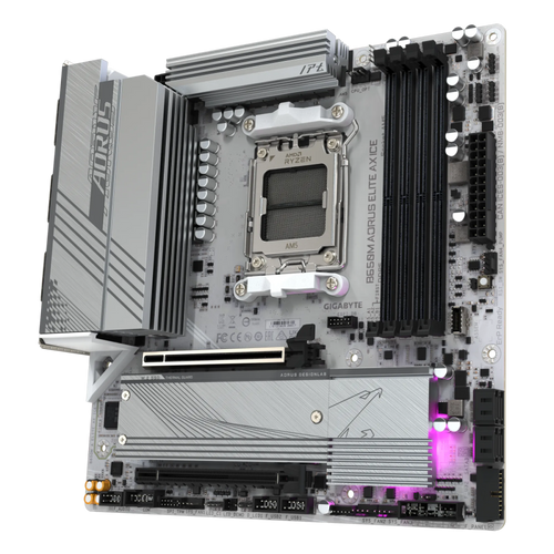 GIGABYTE B650M AORUS ELITE AX ICE, DDR5, SATA3, USB3.2Gen2x2, DP, 2.5GbE, WiFi 6E, AM5 mATX slika 5