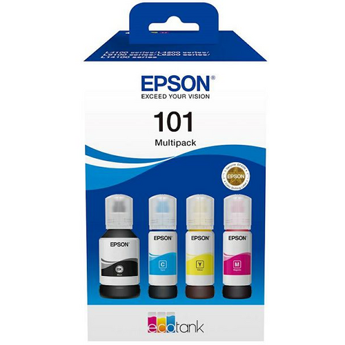 Tinta EPSON 101 EcoTank 4-colour Multipack, C13T03V64A slika 1