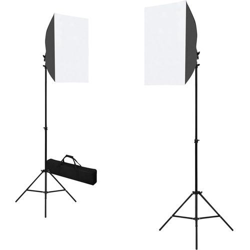 Oprema za fotografski studio sa svjetlima softbox i pozadinom slika 38