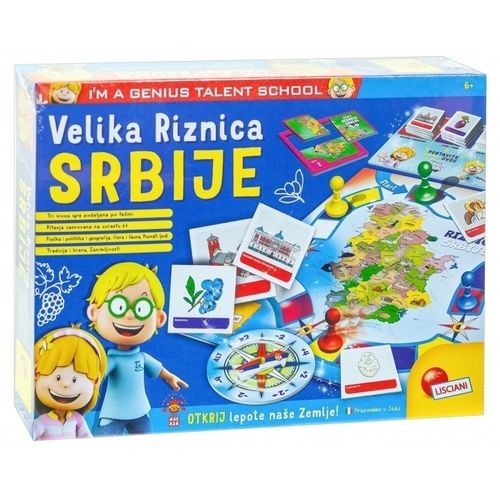 Lisciani Mali Genije SR Drustvena igra Velika Riznica Srbije  RS56453 slika 1