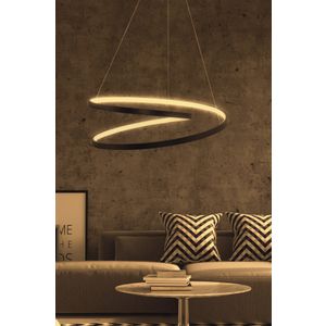 Whirpool - Black, Yellow Light Black Chandelier