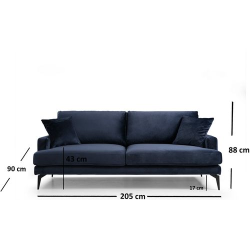 Atelier Del Sofa Papira Trosed - Mornarsko Plavi Trosed slika 3