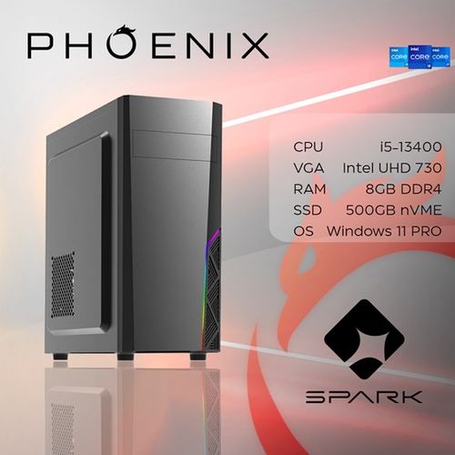 Računalo Phoenix SPARK Y-127 Intel i5-13400/8GB DDR4/NVMe SSD 500GB/Windows 11 PRO/NoOS slika 1