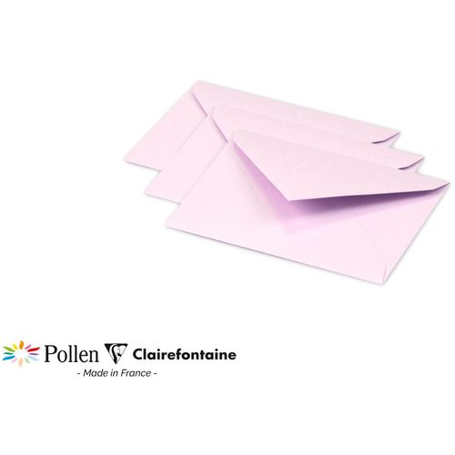 Clairefontaine kuverte Pollen 75x100mm 120gr lilac 1/20 slika 1