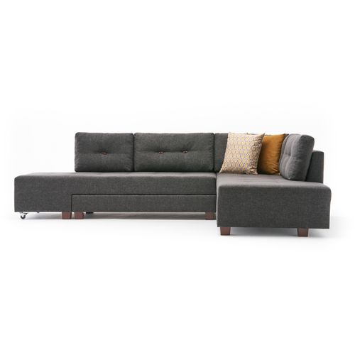 Atelier Del Sofa Kutna garnitura na razvlačenje, Antracit, Manama Corner Sofa Bed Right - Anthracite slika 7